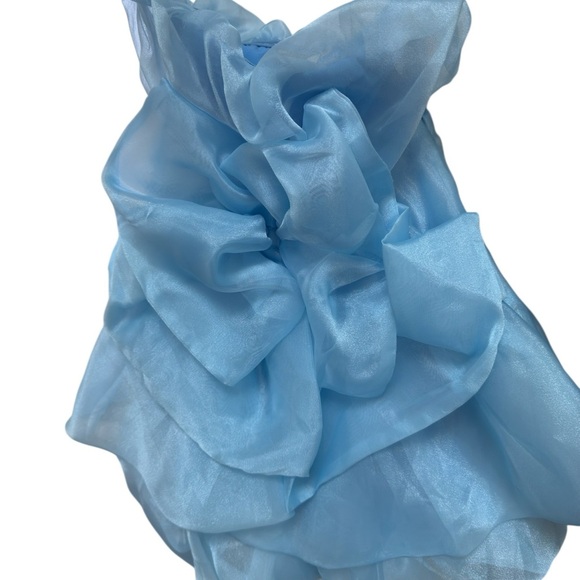 NWT Anthropologie Let Me Be Ruffle Tiered
Strapless Dress in Light Blue … - Picture 8 of 8